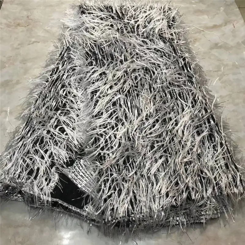 2020 latest french mesh lace fabric With Fluffy Feather African Nigerian Net Lace Fabric Embroidery Lace For Party Dress 5yards
2020 latest french mesh lace fabric With Fluffy Feather African Nigerian Net Lace Fabric Embroidery Lace For Party Dress 5yards
