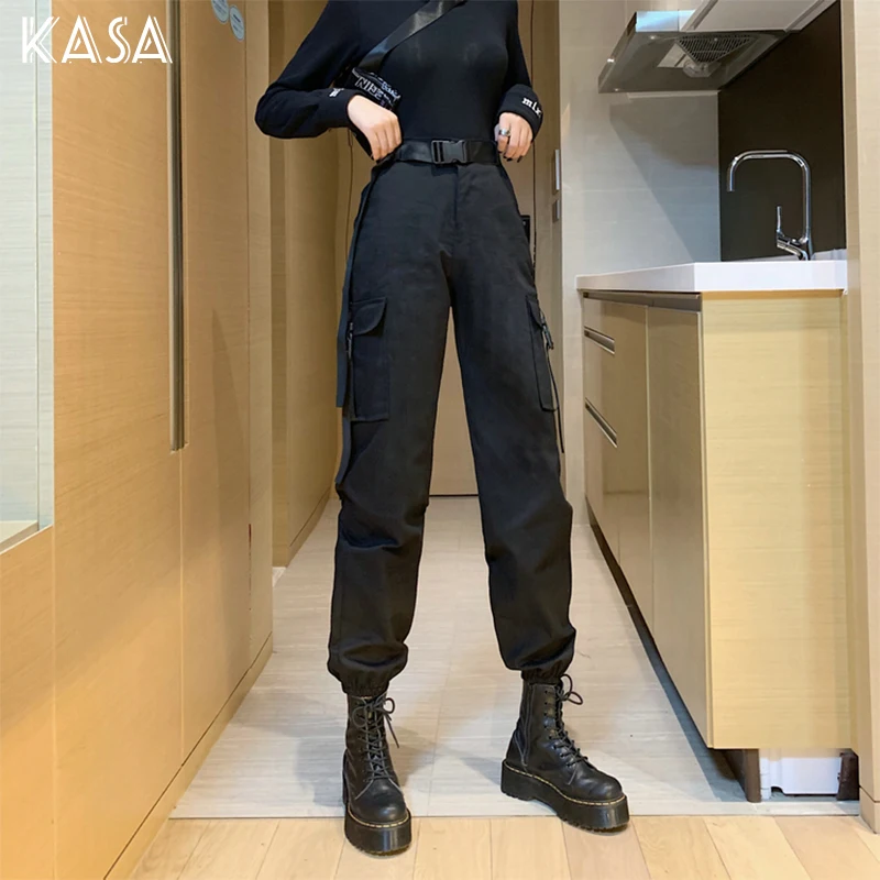 KASA#657K loose hip hop high waist pocket hip hop pants ladies black overalls street fashion trend trousers jogging pants gothic
KASA#657K loose hip hop high waist pocket hip hop pants ladies black overalls street fashion trend trousers jogging pants gothic
