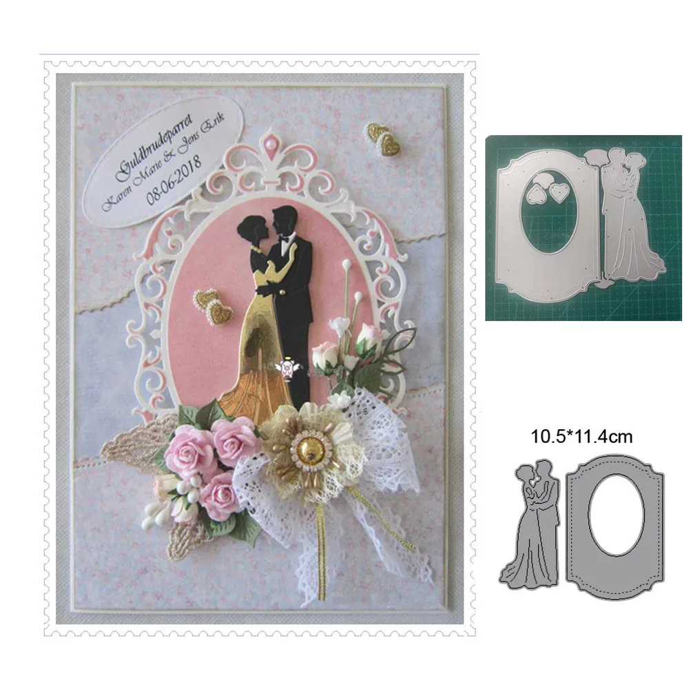 Metal Cutting Dies Cut Die Mold Couple Bride Groom Wedding couple Scrapbook Paper Craft Knife Mould Blade Punch Stencils Dies
Metal Cutting Dies Cut Die Mold Couple Bride Groom Wedding couple Scrapbook Paper Craft Knife Mould Blade Punch Stencils Dies