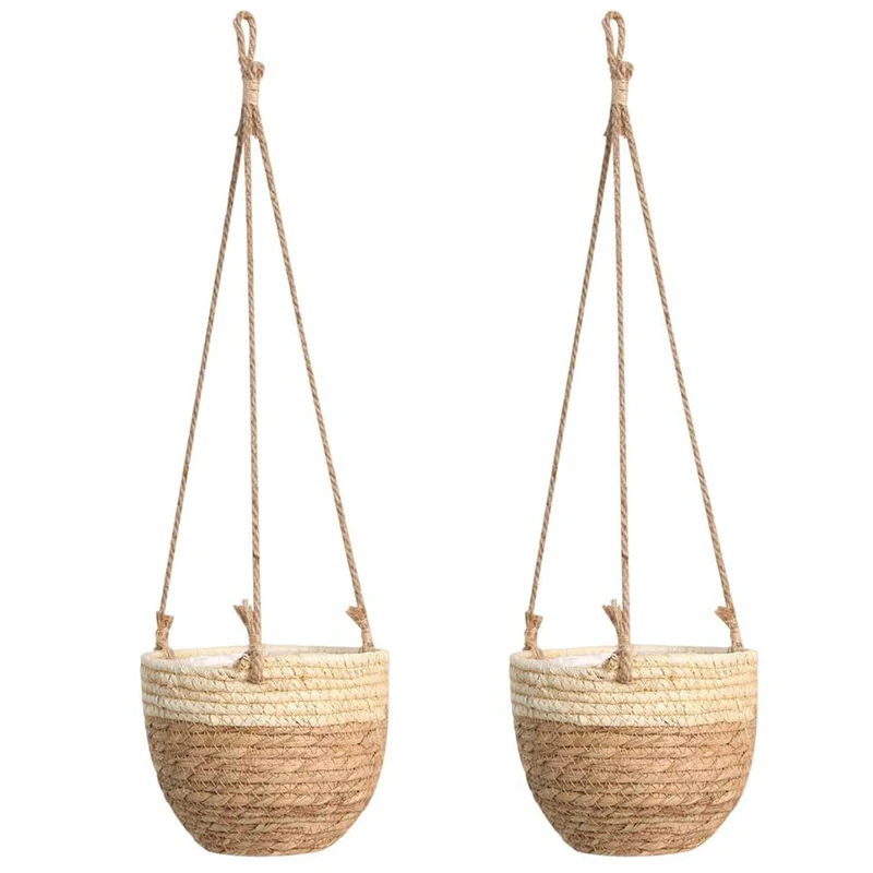Hanging Plant Basket, Seagrass Hang Basket for Plants, Woven Baskets for Hanging Plants Indoor & Corner,Home Decor, 2PCS
Hanging Plant Basket, Seagrass Hang Basket for Plants, Woven Baskets for Hanging Plants Indoor & Corner,Home Decor, 2PCS
