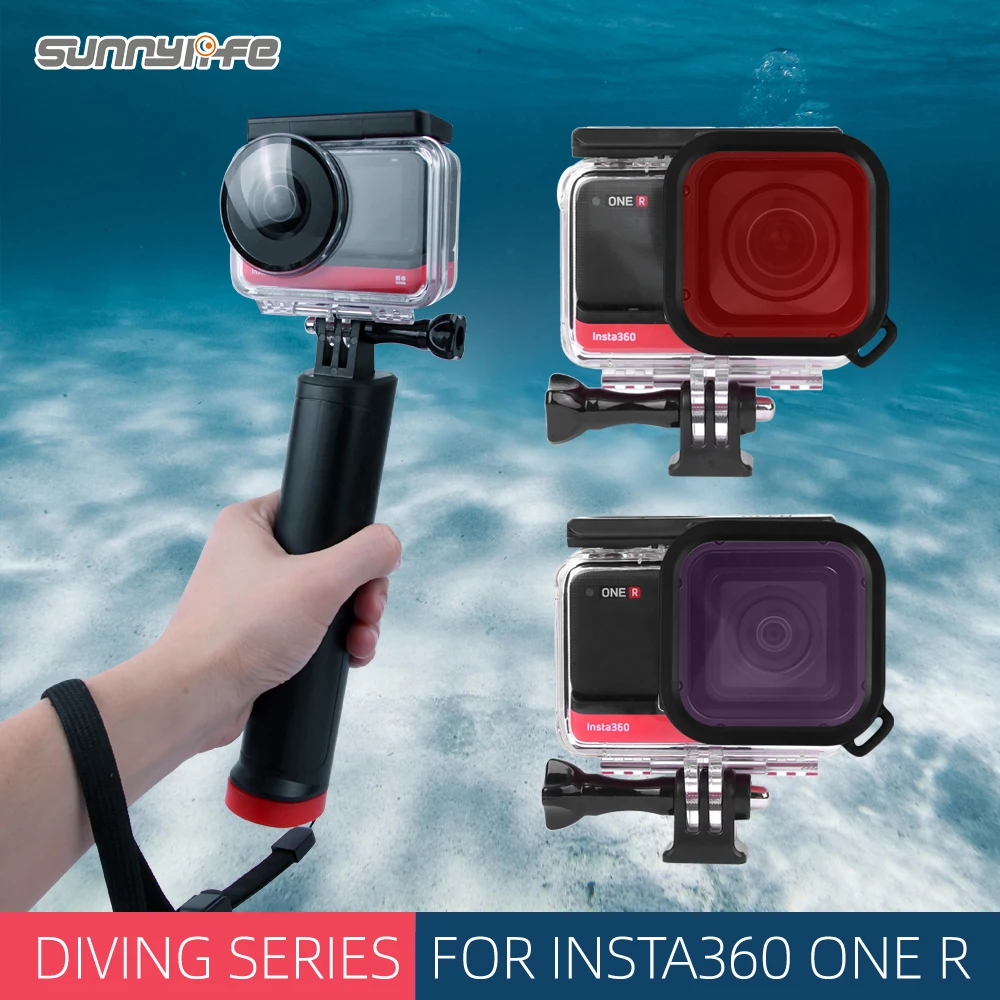 Housing Case 60 Meters Waterproof Protective Case 3 Colors Diving Filters for Insta360 One R Sport action Camera Accessories
Housing Case 60 Meters Waterproof Protective Case 3 Colors Diving Filters for Insta360 One R Sport action Camera Accessories
