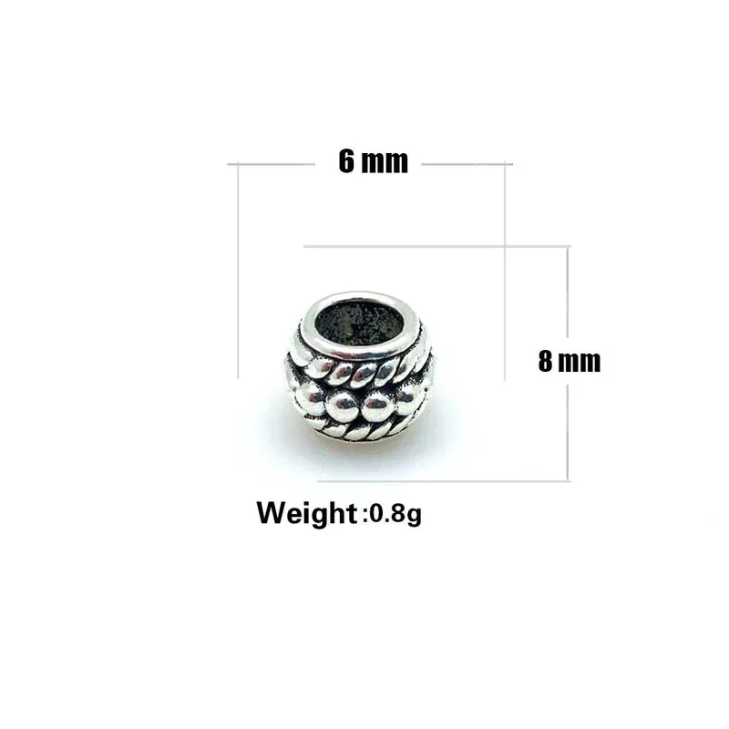 30Pcs Hot Sale Diy Handmade Beads Spacer Retro Alloy Large Hole Beads Bracelet Necklace Jewelry Accessories
30Pcs Hot Sale Diy Handmade Beads Spacer Retro Alloy Large Hole Beads Bracelet Necklace Jewelry Accessories