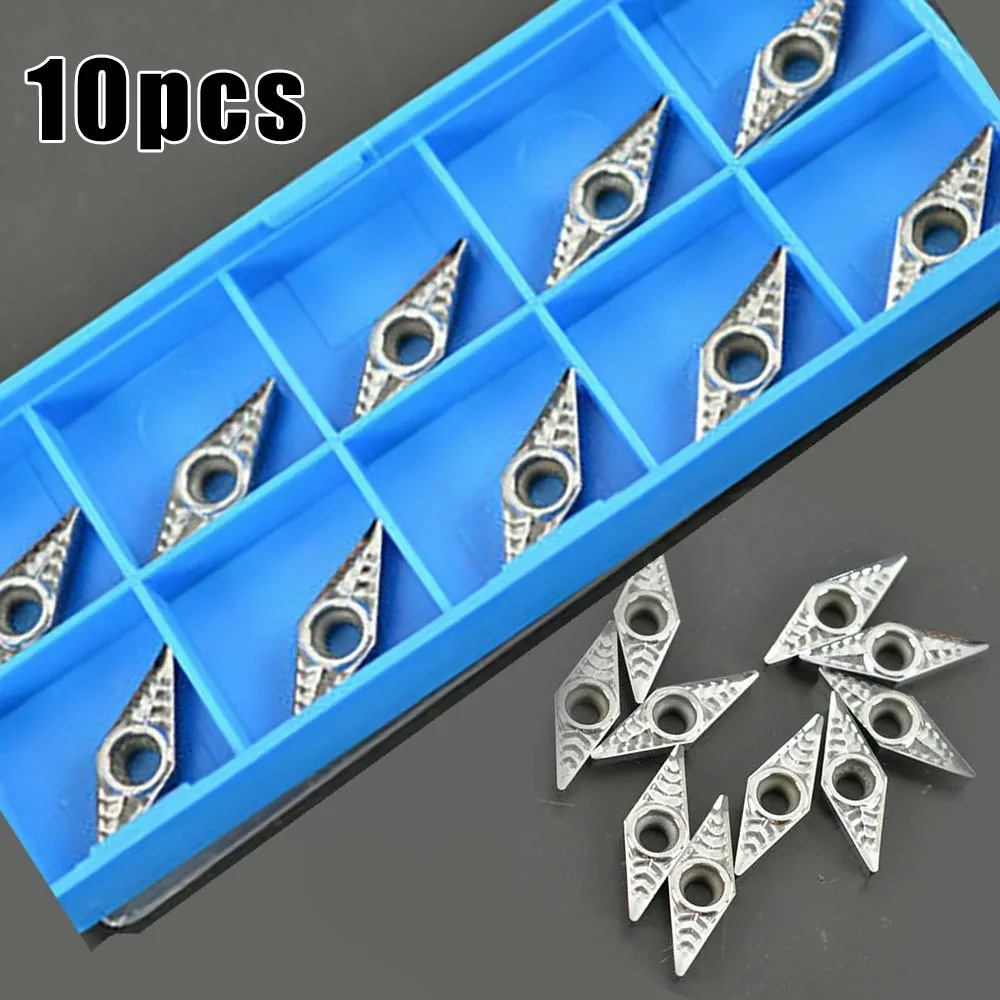 10pcs For Aluminum VCGT110308-AK H01 Silver Inserts Lathe Metalwork Tool Cutting
10pcs For Aluminum VCGT110308-AK H01 Silver Inserts Lathe Metalwork Tool Cutting