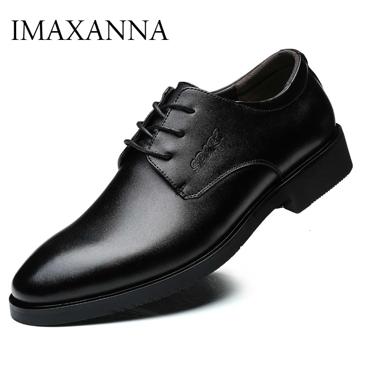 IMAXANNA мужская обувь, роскошные брендовые деловые мужские свадебные туфли из натуральной кожи, Классические Кожаные Туфли размера плюс 38-47
IMAXANNA мужская обувь, роскошные брендовые деловые мужские свадебные туфли из натуральной кожи, Классические Кожаные Туфли размера плюс 38-47