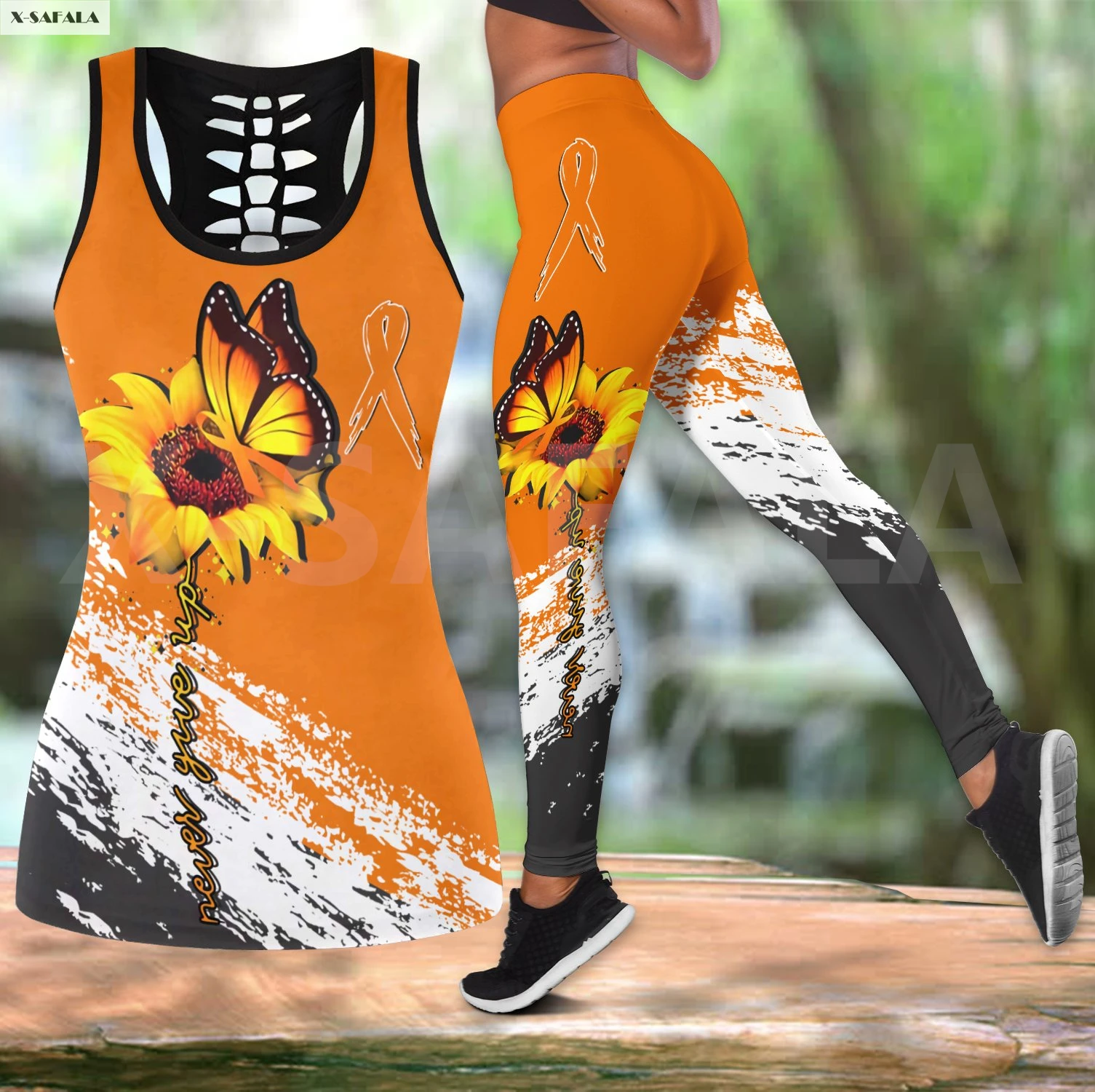 Sunflower Buttery Two Piece Yoga Set Women 3D Print Vest Hollow Out Tank Top High Waist Legging Summer Casual Sport
Sunflower Buttery Two Piece Yoga Set Women 3D Print Vest Hollow Out Tank Top High Waist Legging Summer Casual Sport