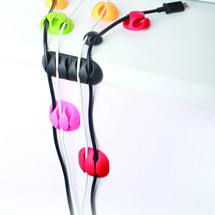 100PCS/lot Random Color Double orifice Cable Wire Organizer Cable Clip Tidy USB Charger Cord Holder desktop Fixed clamp
100PCS/lot Random Color Double orifice Cable Wire Organizer Cable Clip Tidy USB Charger Cord Holder desktop Fixed clamp