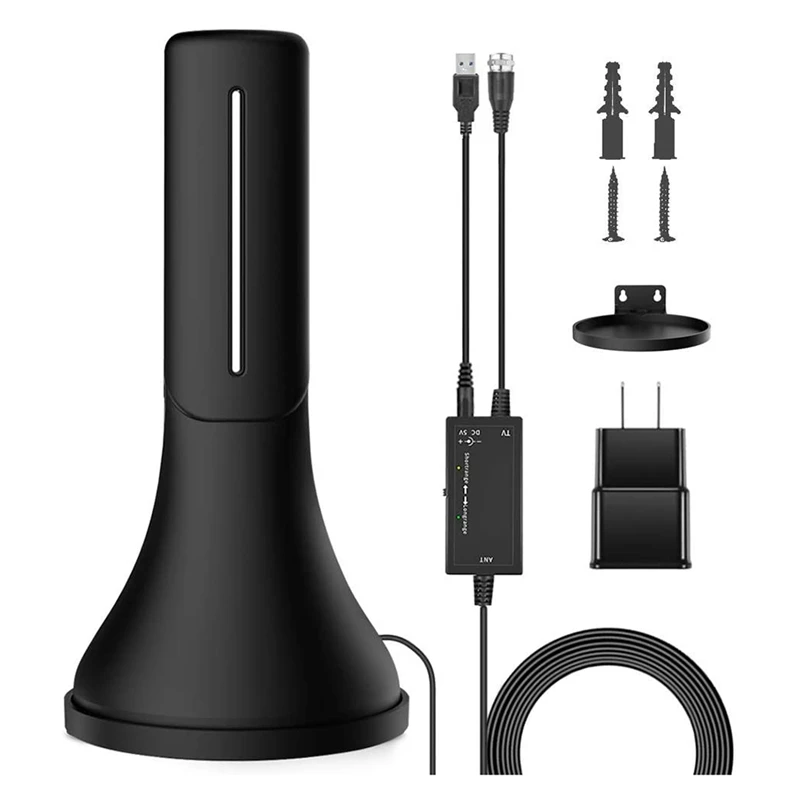 Amplified HD Digital TV Antenna,300 Miles Long Range Reception Indoor HDTV Antenna with Amplifier, Support 4K TV
Amplified HD Digital TV Antenna,300 Miles Long Range Reception Indoor HDTV Antenna with Amplifier, Support 4K TV