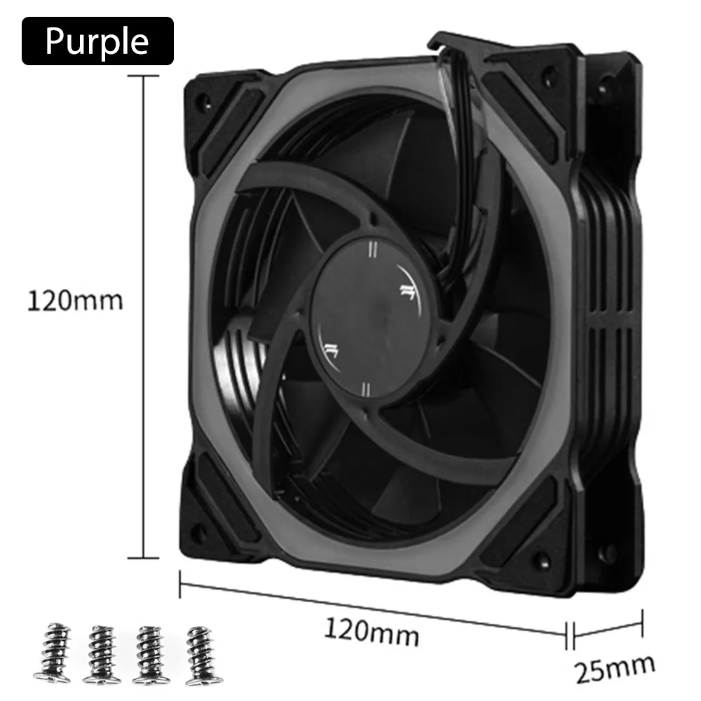 12CM RGB Fan Silent Radiator Square Frame CPU Cooler 1200rpm 15LED Computer Case Cooling Fan With LED Colorful Light For PC
12CM RGB Fan Silent Radiator Square Frame CPU Cooler 1200rpm 15LED Computer Case Cooling Fan With LED Colorful Light For PC