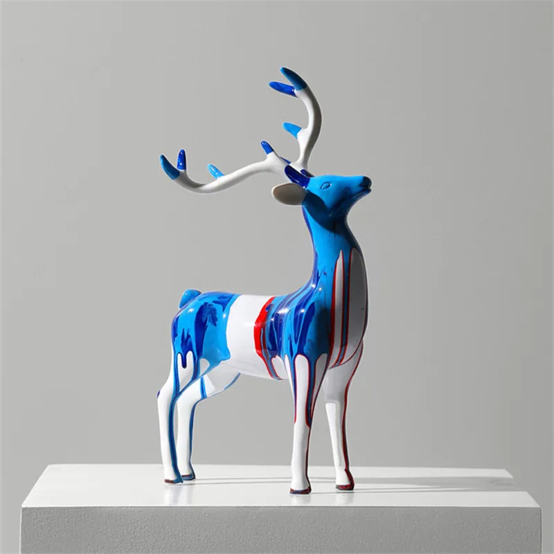 Bao Guang Ta Nordic Arts Splash Color Deer Statue Modern Creative Living Room Office Study Home Decor Sculpture Artware A3004 
Bao Guang Ta Nordic Arts Splash Color Deer Statue Modern Creative Living Room Office Study Home Decor Sculpture Artware A3004
