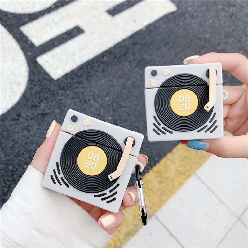 3D Creative Vinyl Phonograph for Apple AirPods Pro Case Silicone Anti-fall Protective Cover for Airpods 12 Cute Case Accessories
3D Creative Vinyl Phonograph for Apple AirPods Pro Case Silicone Anti-fall Protective Cover for Airpods 12 Cute Case Accessories