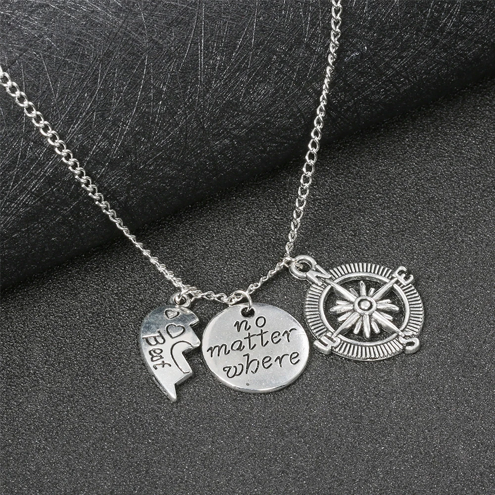 2pcs Fashion Couple Necklace Compass Pendant Best Friend Letter Necklace 2021 New Pendant Necklace Jewelry for Man and Women
2pcs Fashion Couple Necklace Compass Pendant Best Friend Letter Necklace 2021 New Pendant Necklace Jewelry for Man and Women