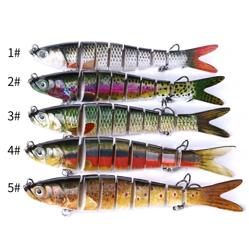 Spinning Tackle Bionic Bait Minnow Luya Fishing Lure 13.7CM/27G 8 Segme Multi-section ABS Full Swimming Layer Hard Artificial 
Spinning Tackle Bionic Bait Minnow Luya Fishing Lure 13.7CM/27G 8 Segme Multi-section ABS Full Swimming Layer Hard Artificial
