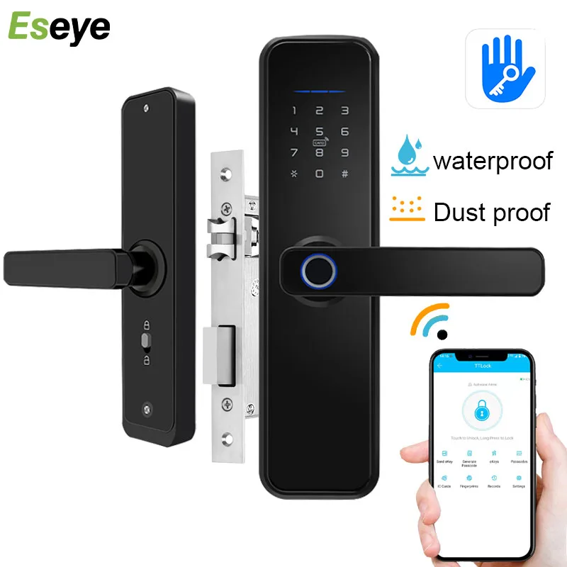 Eseye TTLOCK Smart Lock Door Wifi Fingerprint Lock Outdoor Password IC Cards Waterproof Security Electronic Home Digital Lock
Eseye TTLOCK Smart Lock Door Wifi Fingerprint Lock Outdoor Password IC Cards Waterproof Security Electronic Home Digital Lock