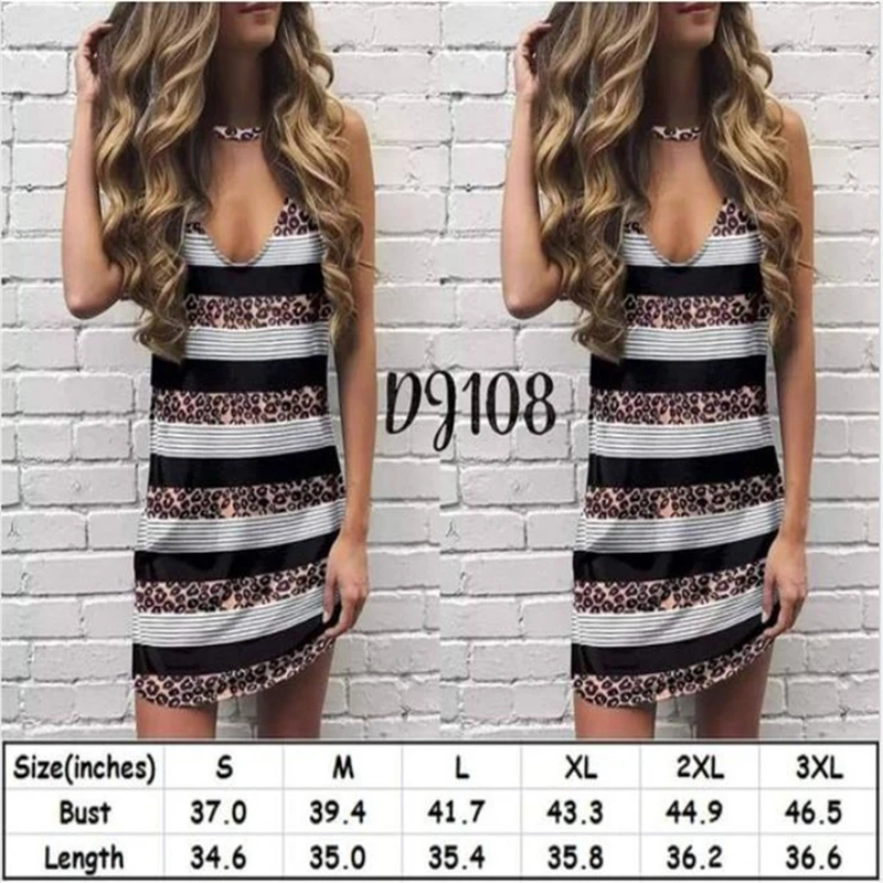 2021 Women Summer Crew Neck Sleeveless Patchwork Tunic Mini Dresses Elegant Fashion Printed Striped Leopard Soft Wear Sexy Dress
2021 Women Summer Crew Neck Sleeveless Patchwork Tunic Mini Dresses Elegant Fashion Printed Striped Leopard Soft Wear Sexy Dress