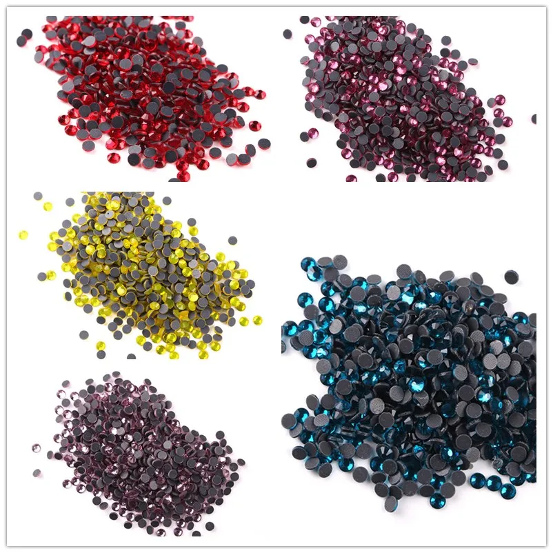 

5 bags Rhinestone SS16 (3.8-4.0mm) Full Color Crystal DMC HotFix FlatBack Strass Stone Hot Fix Crystal Iron on Garment