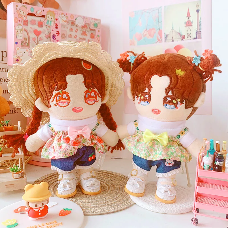 20cm Doll Outfit Plush Doll's Clothes Jeans T-shirt sun hat Stuffed Toys Dolls Accessories for Korea Kpop EXO Idol Dolls Gift
20cm Doll Outfit Plush Doll's Clothes Jeans T-shirt sun hat Stuffed Toys Dolls Accessories for Korea Kpop EXO Idol Dolls Gift