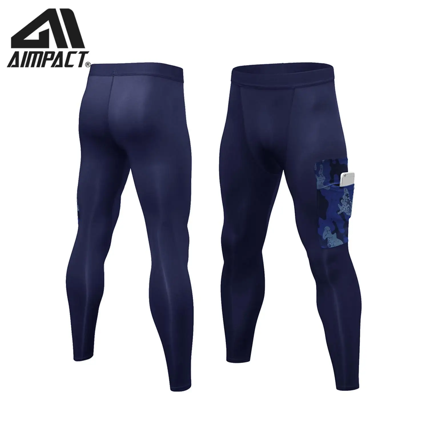 Aimpact Новая мода Для мужчин пикантные Плотные брюки Тонкий Встроенная Active Брюки