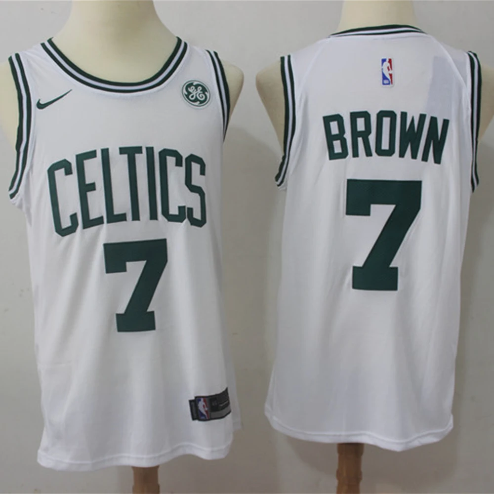 

NBA Boston Celtics #7 Jaylen Brown Men's Basketball Jersey Swingman Jersey 100% Stitched Retro NBA Men Jerseys