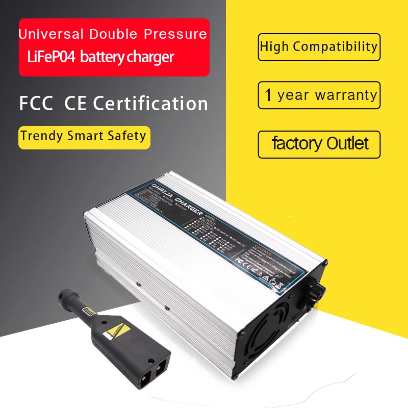 43.8V 18A Charger Suitable For 12S 36V/38.4V LiFeP04 Battery Sightseeing Golf Cart G20 TXT RXV Plug Ptional Smart Aluminu Shell
43.8V 18A Charger Suitable For 12S 36V/38.4V LiFeP04 Battery Sightseeing Golf Cart G20 TXT RXV Plug Ptional Smart Aluminu Shell