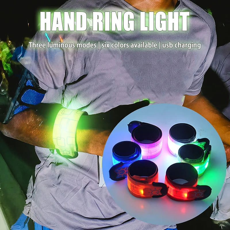 Lighting Slap Bracelets USB Rechargeable LED Armband Glow in the Dark Night Running Safety Light for Party Camping XIN-Shipping
Lighting Slap Bracelets USB Rechargeable LED Armband Glow in the Dark Night Running Safety Light for Party Camping XIN-Shipping