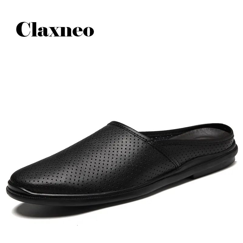 Man Semi slippers 2020 Summer Men's Shoes Leather Slipper Breathable Male Loafers flat heel leisure New Arrival
Man Semi slippers 2020 Summer Men's Shoes Leather Slipper Breathable Male Loafers flat heel leisure New Arrival