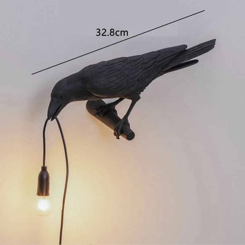 Bird Lamp Wall Light Resin Crow Wall Sconce Bedroom Bedside Table Lamps-Wall Light 
Bird Lamp Wall Light Resin Crow Wall Sconce Bedroom Bedside Table Lamps-Wall Light