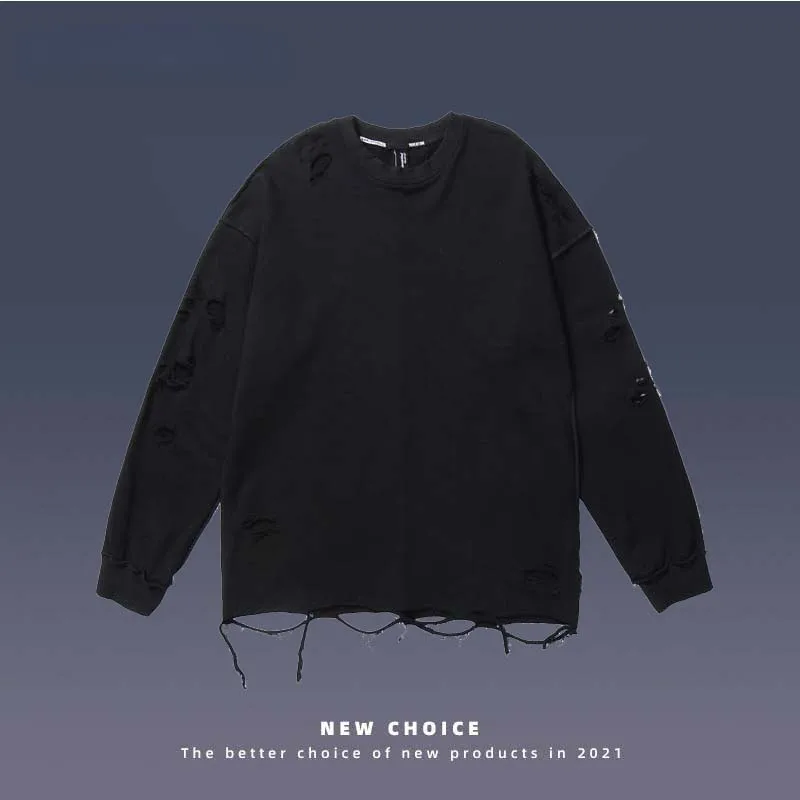 Cotton Hoodie Men Autumn Winter Streetwear Retro Solid Color Hole Mens Hoodies Harajuku Hip Hop Casual O-Neck Loose Sweatshirts
Cotton Hoodie Men Autumn Winter Streetwear Retro Solid Color Hole Mens Hoodies Harajuku Hip Hop Casual O-Neck Loose Sweatshirts