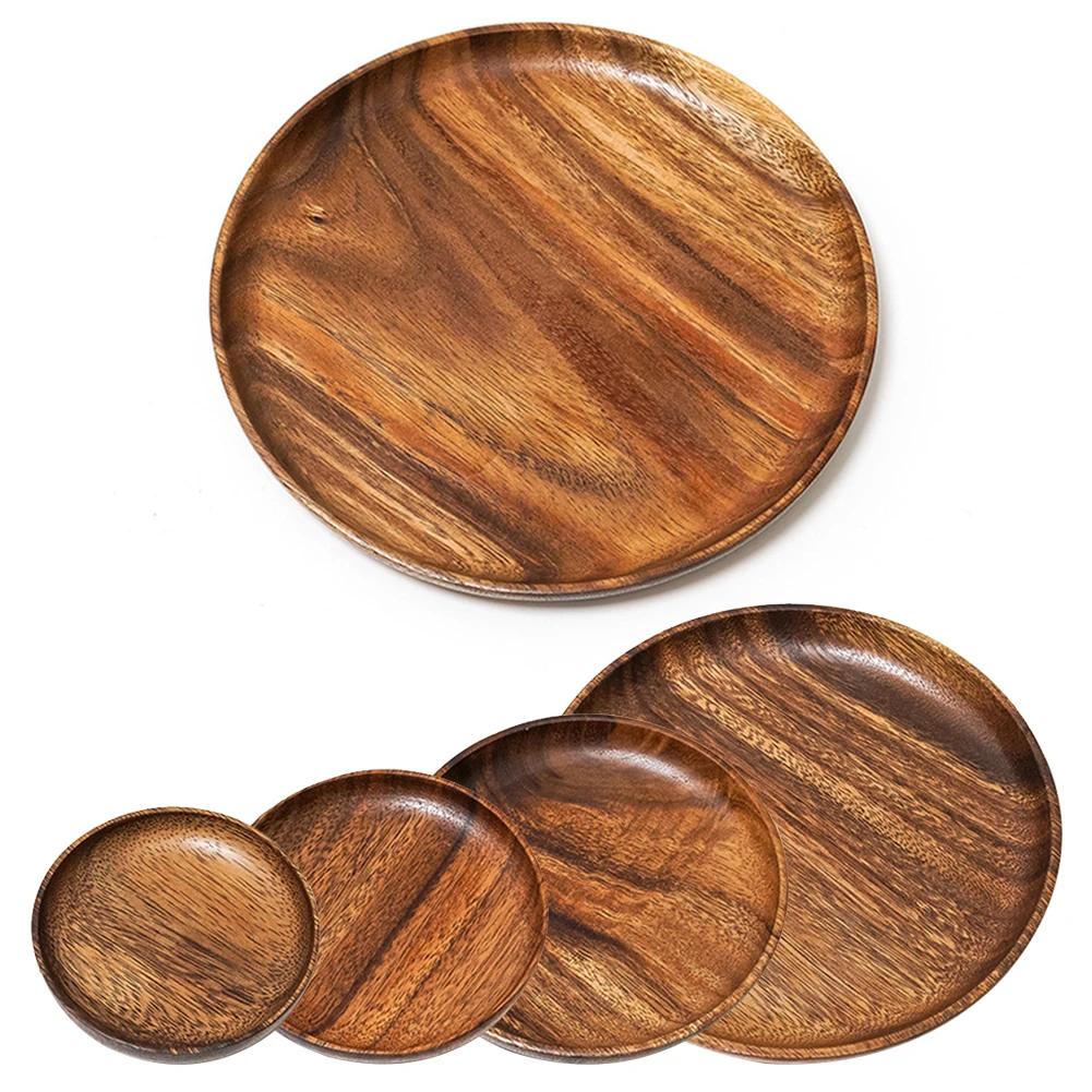 Round Solid Wood Tray Tableware Sets Trinket Dish Set Sushi Fruit Tea Tray Dessert Plates Acacia Wooden Dinner Breakfast Plates
Round Solid Wood Tray Tableware Sets Trinket Dish Set Sushi Fruit Tea Tray Dessert Plates Acacia Wooden Dinner Breakfast Plates
