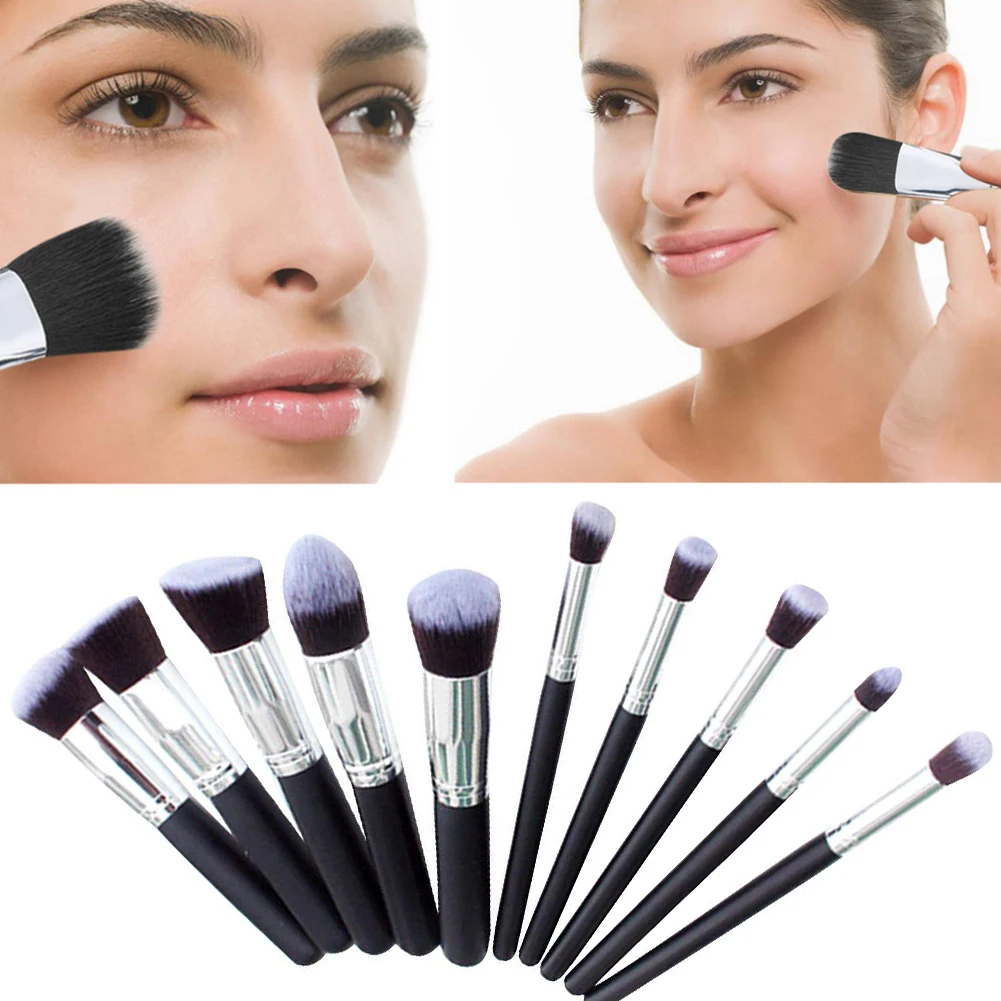 10PCS Makeup Brushes Kit Premium Makeup Brush Set Synthetic Kabuki Cosmetics Foundation Blend Brush Eyeliner Face Powder Brush
10PCS Makeup Brushes Kit Premium Makeup Brush Set Synthetic Kabuki Cosmetics Foundation Blend Brush Eyeliner Face Powder Brush
