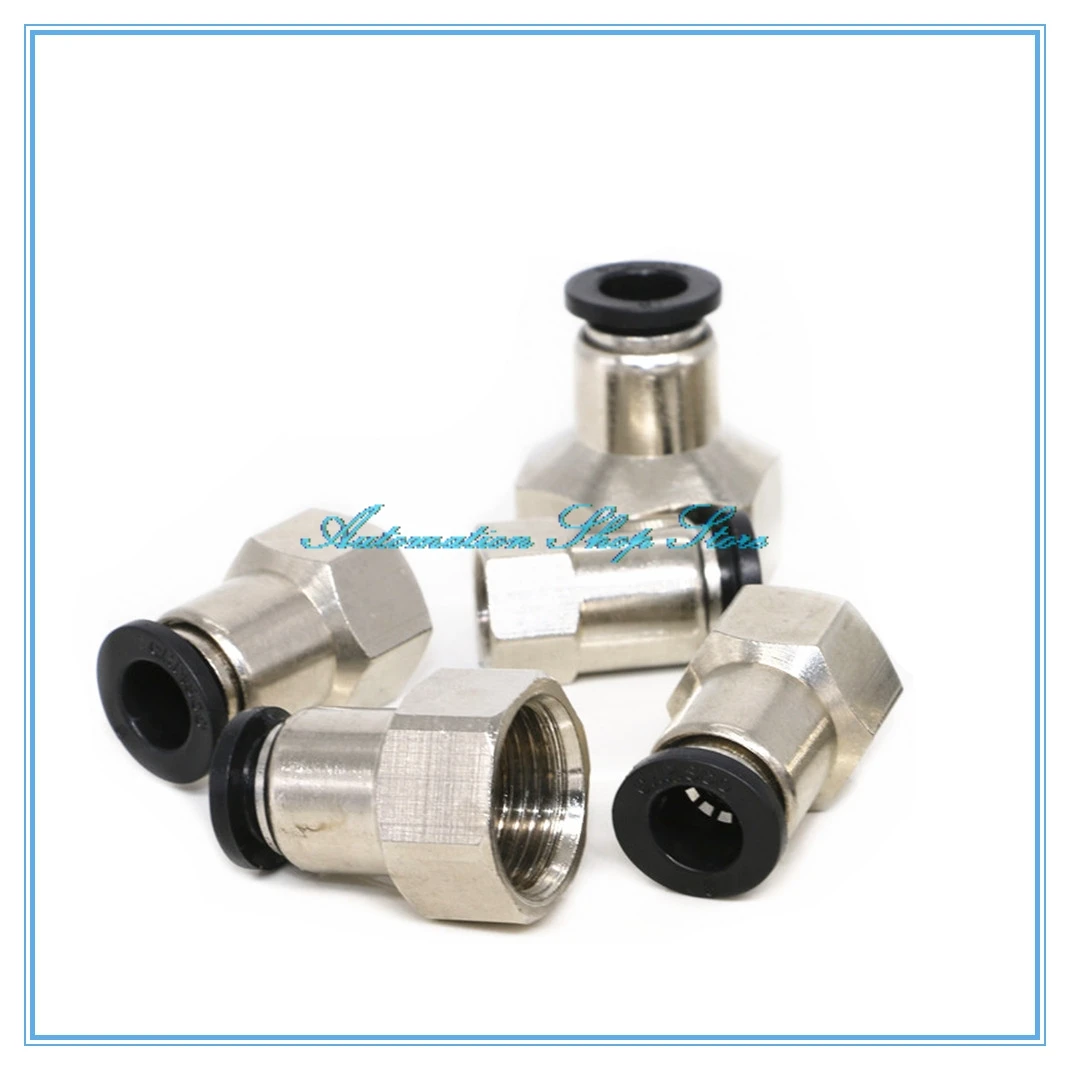 Black Air Pneumatic 6-12mm OD Hose Tube Push Into M5 1/4" 1/8" 3/8" 1/2" Female thread Gas Quick Brass Joint Connector Fittings
Black Air Pneumatic 6-12mm OD Hose Tube Push Into M5 1/4" 1/8" 3/8" 1/2" Female thread Gas Quick Brass Joint Connector Fittings
