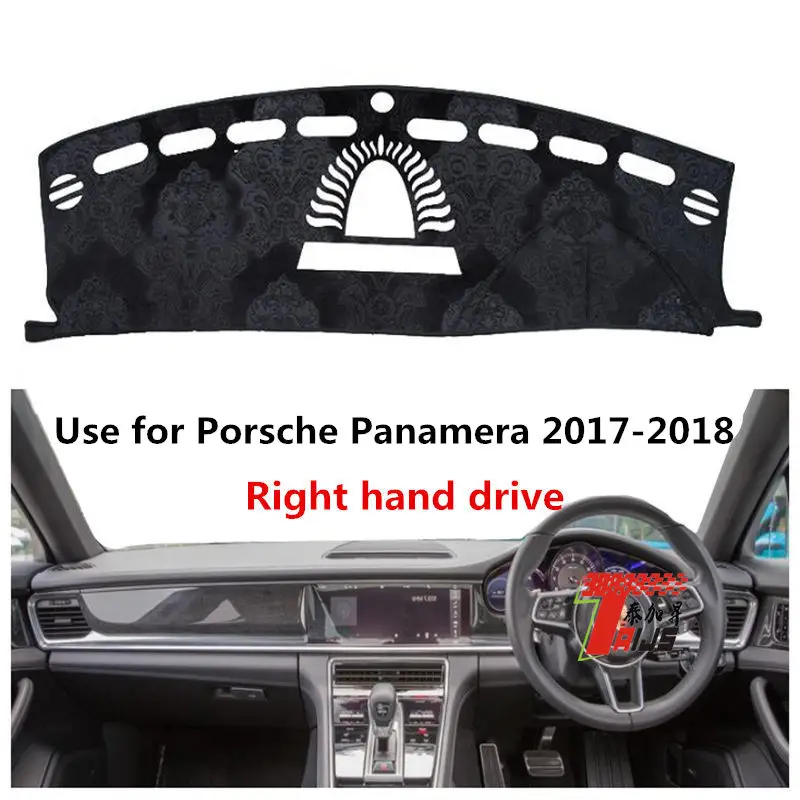 

Taijs right hand drive car dashboard mat for Porsche Panamera 2017-2018 causal anti light new environmental protection