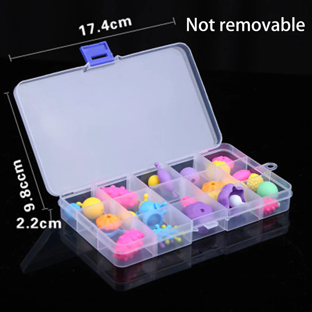 10 /15 Grids Non-detachable Transparent Storage Box Jewelry Storage Plastic Durable Organizer Comtainer Case
10 /15 Grids Non-detachable Transparent Storage Box Jewelry Storage Plastic Durable Organizer Comtainer Case