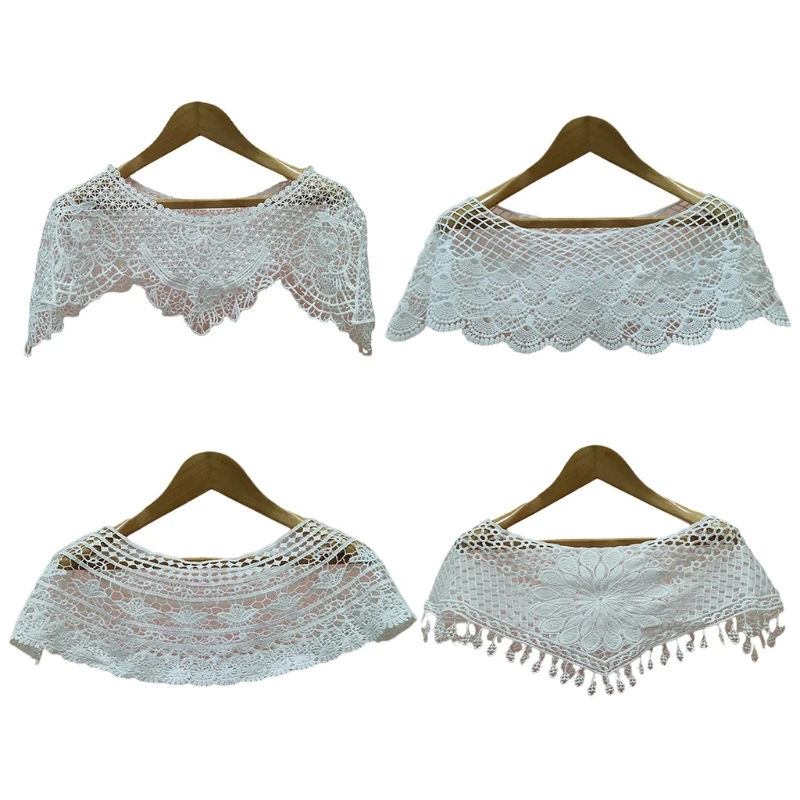 Women Summer Sweet Lace Sunscreen Shawl Wrap Hollow Crochet Floral Wedding Cover Up Shrug Scarf Bridal Prom Bolero Cape
Women Summer Sweet Lace Sunscreen Shawl Wrap Hollow Crochet Floral Wedding Cover Up Shrug Scarf Bridal Prom Bolero Cape