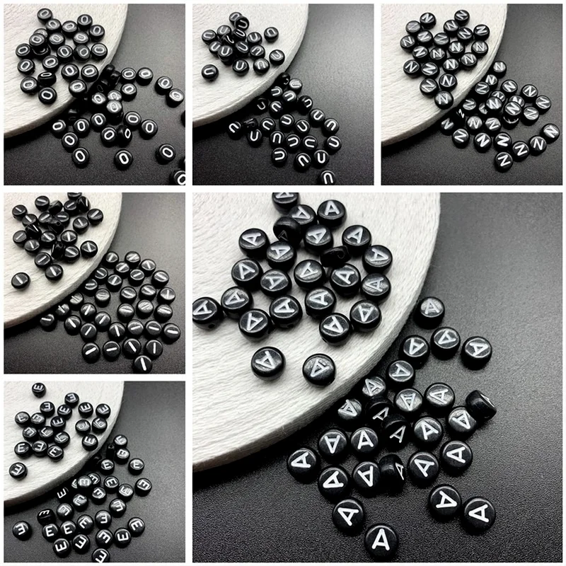 100Pcs/lot Spacing Letters A-Z Black Acrylic Size 7mm for DIY Jewelry Charm Bracelet Letter Beads Beads for Jewelry Making
100Pcs/lot Spacing Letters A-Z Black Acrylic Size 7mm for DIY Jewelry Charm Bracelet Letter Beads Beads for Jewelry Making