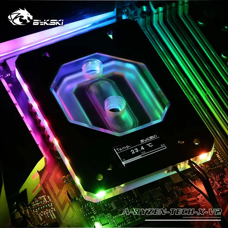 Bykski A-RYZEN-TECH-X-V2 for AMD/am3+/AM4 cooler Water block for cpu Digital display thermometer RGB(12V)/RBW(5V)/No LED V2
Bykski A-RYZEN-TECH-X-V2 for AMD/am3+/AM4 cooler Water block for cpu Digital display thermometer RGB(12V)/RBW(5V)/No LED V2