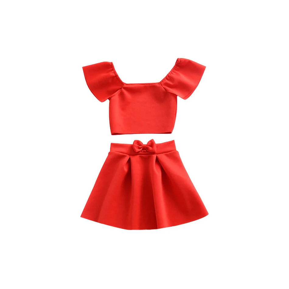 Kids Fashion Dress Baby Girl Summer Top and Skirt 2-piece Suit Girl Red Pleated Skirt Costume Suit Kids Birthday Party Dress
Kids Fashion Dress Baby Girl Summer Top and Skirt 2-piece Suit Girl Red Pleated Skirt Costume Suit Kids Birthday Party Dress