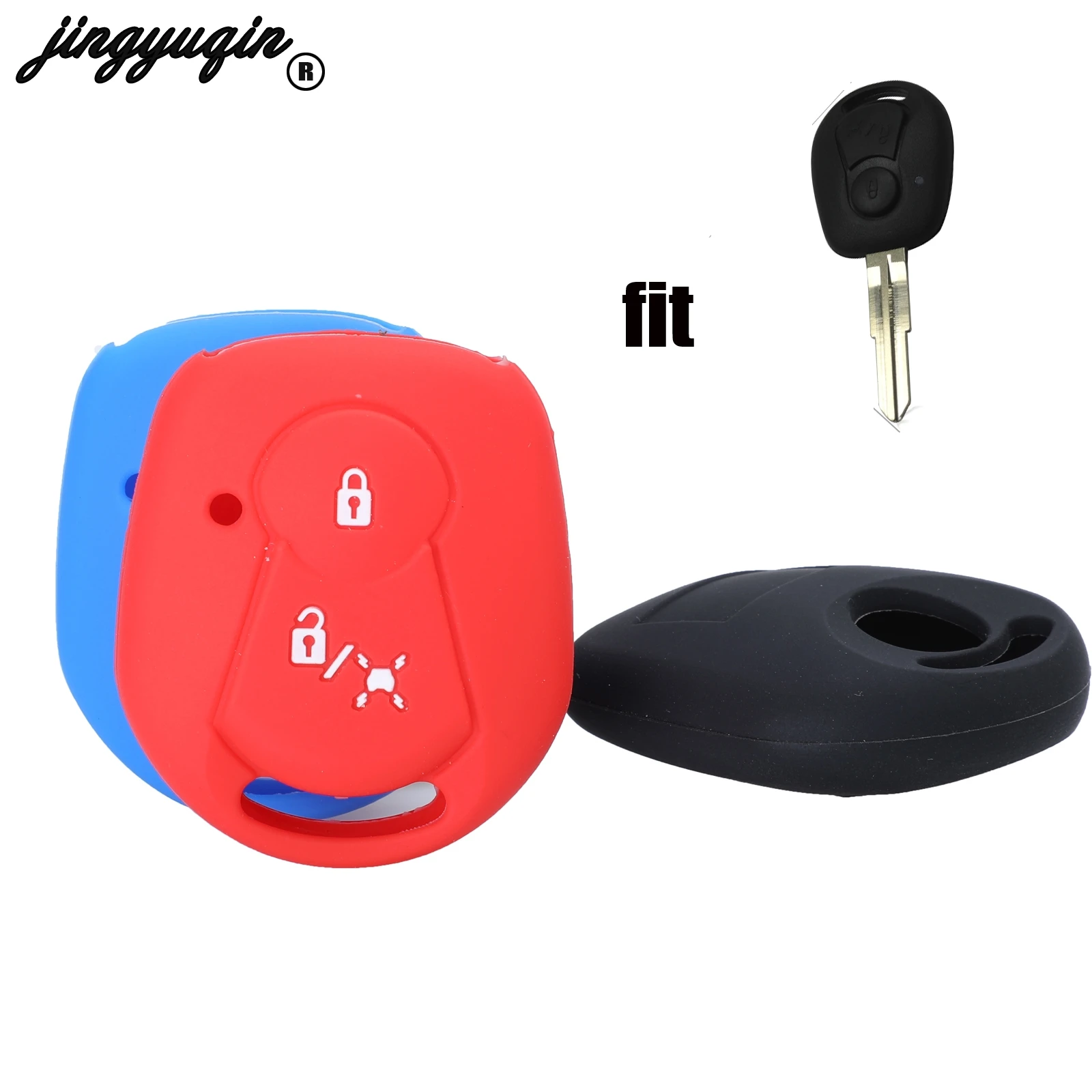 jingyuqin Silicone Car Key Cover FOB Case For Ssangyong Actyon Kyron Rexton 2 Button Remote Key Case Jacket Keychain Car-styling
jingyuqin Silicone Car Key Cover FOB Case For Ssangyong Actyon Kyron Rexton 2 Button Remote Key Case Jacket Keychain Car-styling