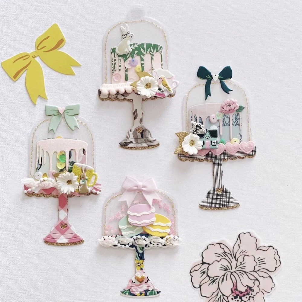 KSCRAFT Sweet Cloche Cake Stand Metal Cutting Dies Stencils for DIY Scrapbooking Decorative Embossing DIY Paper Cards
KSCRAFT Sweet Cloche Cake Stand Metal Cutting Dies Stencils for DIY Scrapbooking Decorative Embossing DIY Paper Cards