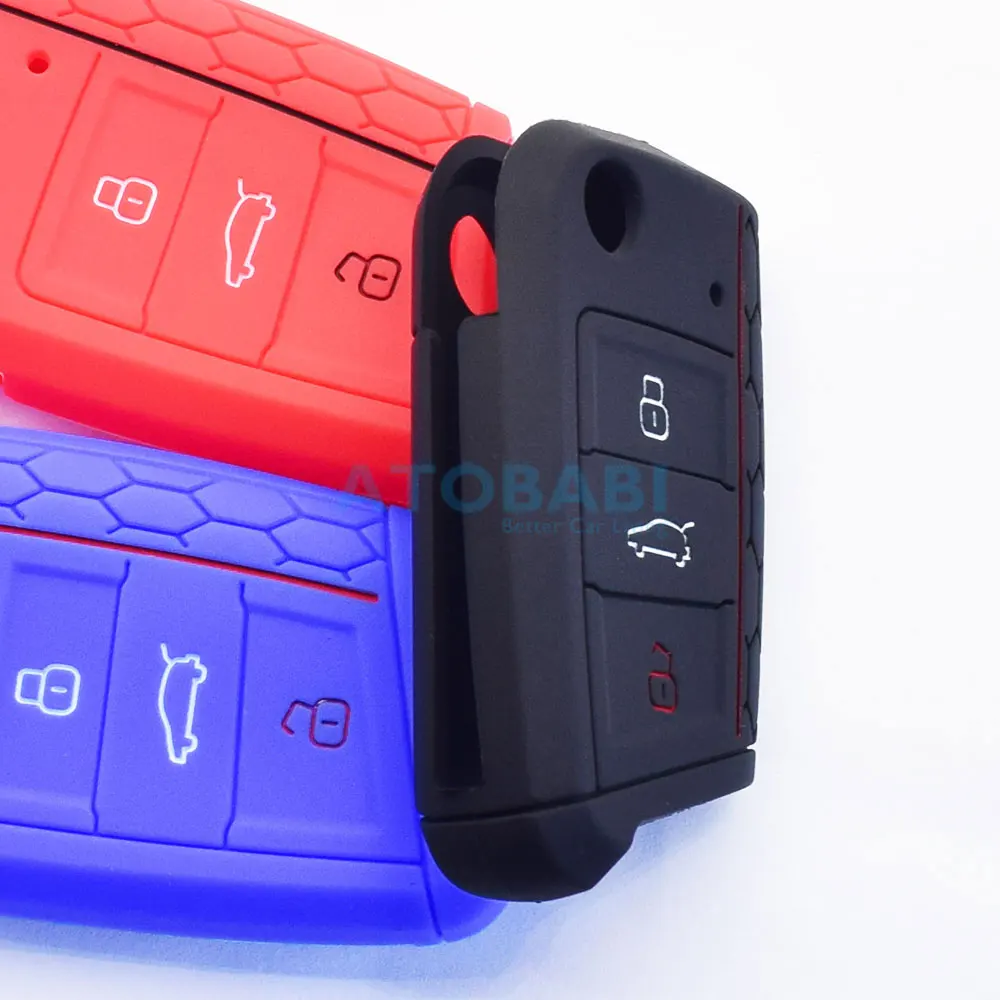 Флип-чехол с 3 кнопками для VW Volkswagen Golf MK7 Jetta Tiguan GTI Skoda Octavia Seat Leon | Автомобили и