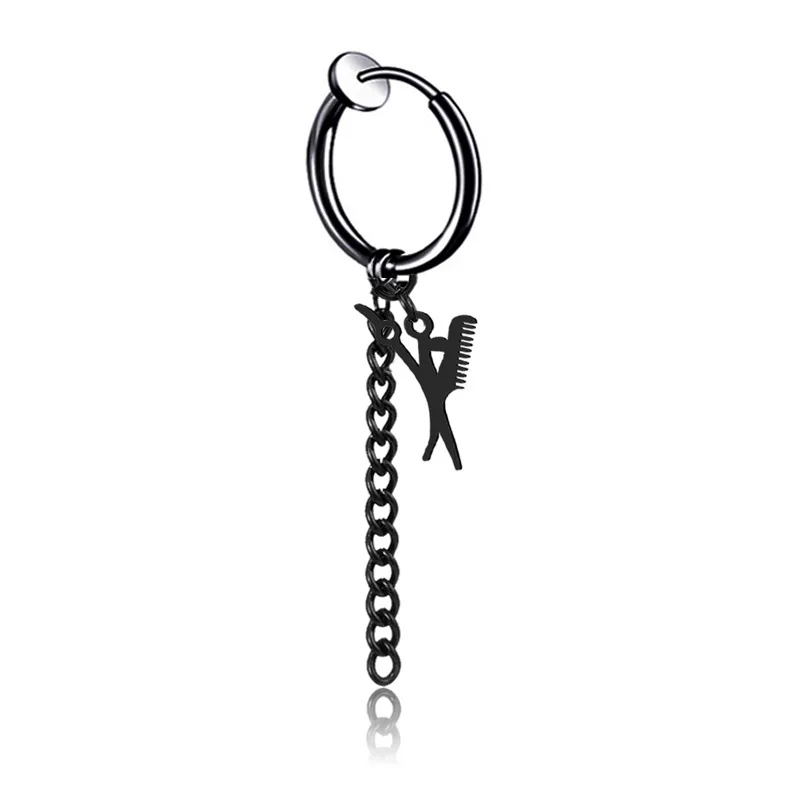 XiaoboACC Korean Fashion Chain Tassel Scissors Comb Titanium Steel Earringswholesale
XiaoboACC Korean Fashion Chain Tassel Scissors Comb Titanium Steel Earringswholesale