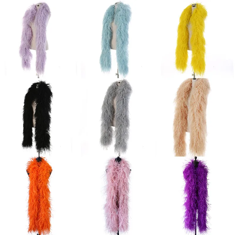 Colored 6 Ply Ostrich Feather Boa 2 M Real Fluffy Ostrich Feather Scarf Wedding Feather Dress/skirt Decoration for Crafts
Colored 6 Ply Ostrich Feather Boa 2 M Real Fluffy Ostrich Feather Scarf Wedding Feather Dress/skirt Decoration for Crafts