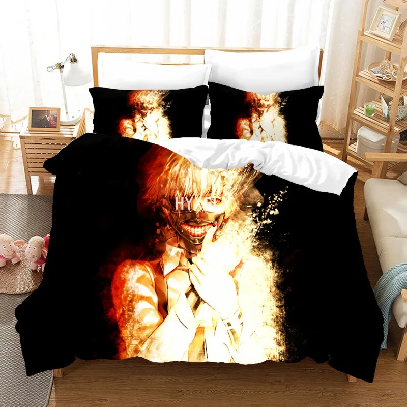 Tokyo Ghoul Anime Bedding Set Comforter Duvet Covers Pillowcase Print Design Bed Set King Queen Single Size Luxury Kid Boy Linen
Tokyo Ghoul Anime Bedding Set Comforter Duvet Covers Pillowcase Print Design Bed Set King Queen Single Size Luxury Kid Boy Linen