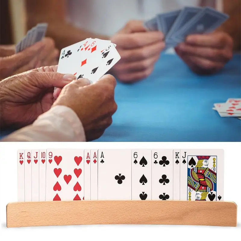 1pc Wooden Hands-Free Playing Card Holder Board Game Poker Seat Lazy Poker Base 55KD
1pc Wooden Hands-Free Playing Card Holder Board Game Poker Seat Lazy Poker Base 55KD