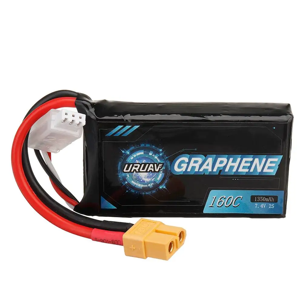 URUAV GRAPHENE V2.0 7,4 V 1350mAh 160C 2S Lipo батарея для FPV Racing Drone RC Quadcopter XT60 вилка аксессуары запасные части
URUAV GRAPHENE V2.0 7,4 V 1350mAh 160C 2S Lipo батарея для FPV Racing Drone RC Quadcopter XT60 вилка аксессуары запасные части