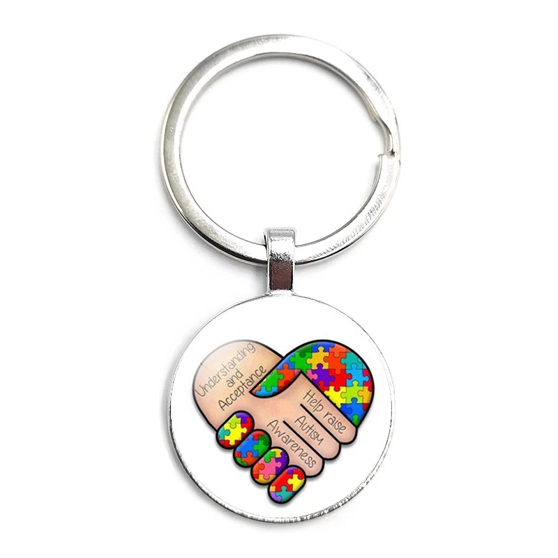 Autistic Interesting Key Ring Glass Cabochon Car Key Pendant Male and Female Key Ring Gift Jewelry
Autistic Interesting Key Ring Glass Cabochon Car Key Pendant Male and Female Key Ring Gift Jewelry