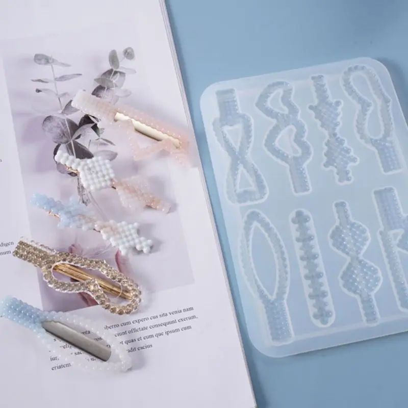 Crystal Epoxy Resin Mold Hair Clip Barrette Casting Silicone Mould DIY Crafts Jewelry Hairpin Making Tools
Crystal Epoxy Resin Mold Hair Clip Barrette Casting Silicone Mould DIY Crafts Jewelry Hairpin Making Tools