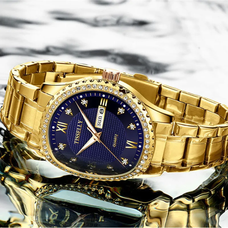 Watches Men Luxury Diamond Quartz Wristwatches Man Classic Business Steel Men Watch Wrist Casual Waterproof Male Clock Relogio
Watches Men Luxury Diamond Quartz Wristwatches Man Classic Business Steel Men Watch Wrist Casual Waterproof Male Clock Relogio