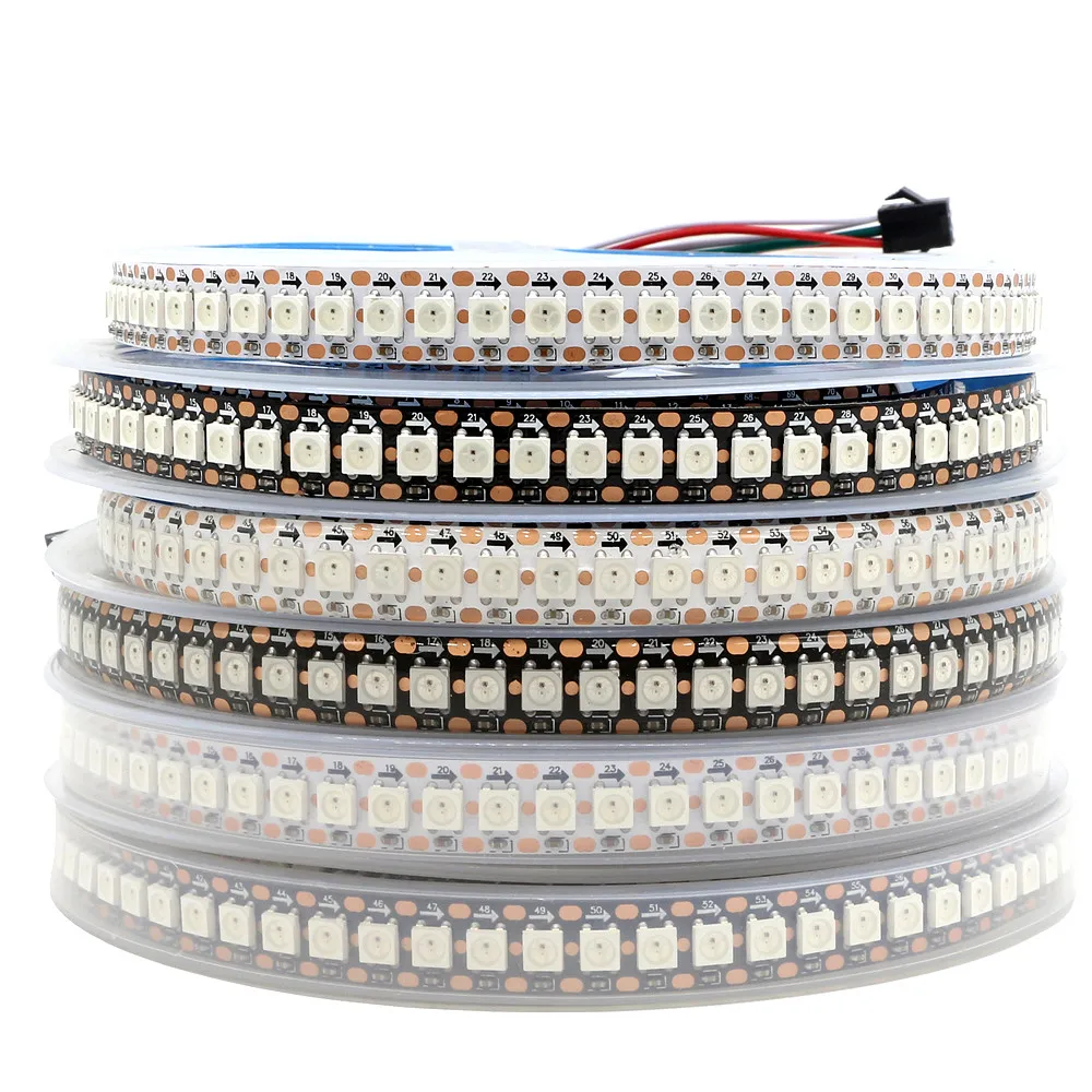 WS2812B Smart Pixel LED Strip Light; 50cm 1m WS2812 IC;144 Pixels/Leds/m;IP30/IP65/IP67,DC5V Individually Addressable Lamp Tape
WS2812B Smart Pixel LED Strip Light; 50cm 1m WS2812 IC;144 Pixels/Leds/m;IP30/IP65/IP67,DC5V Individually Addressable Lamp Tape