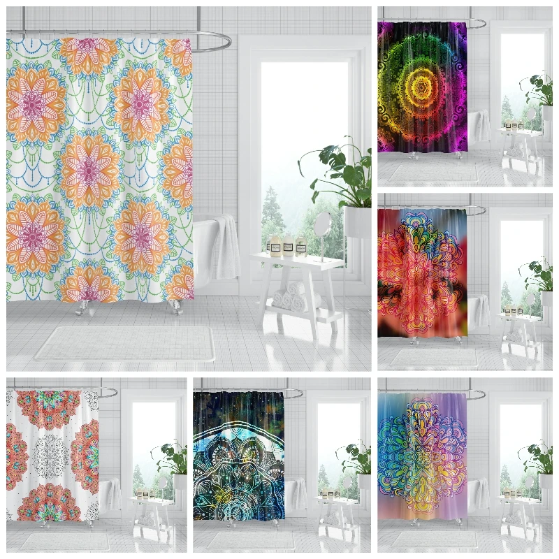 Ethnic Mandala Shower Curtain Bohemian Datura Flowers Pattern Waterproof Polyester Curtains Bathtub Home Decoration
Ethnic Mandala Shower Curtain Bohemian Datura Flowers Pattern Waterproof Polyester Curtains Bathtub Home Decoration