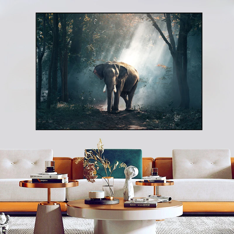 Wild Animal Elephant Canvas Painting Forest Landscape Poster and Prints Wall Art Pictures for Living Room Home Decor Cuadros
Wild Animal Elephant Canvas Painting Forest Landscape Poster and Prints Wall Art Pictures for Living Room Home Decor Cuadros